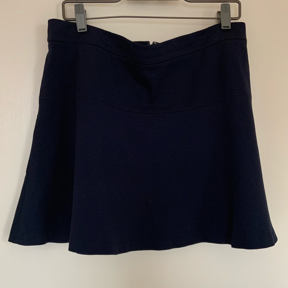 Banana Republic Navy Flare Mini Skirt